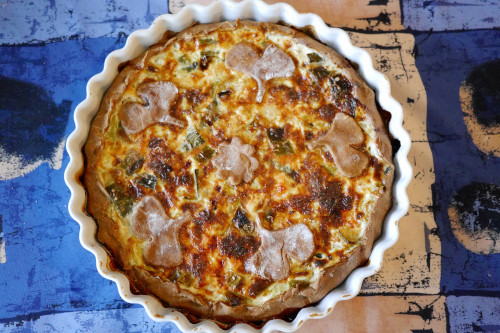 quiche rustique saumon poireaux - votre dieteticienne - valerie coureau